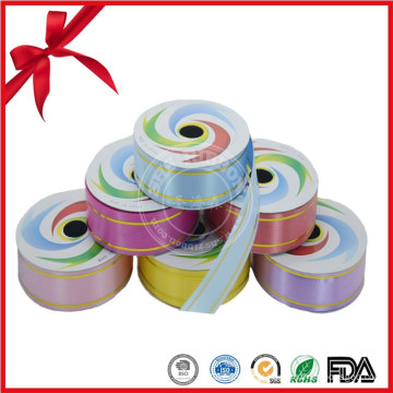 Rouleaux de ruban cadeau en plastique coloré Maunfacture